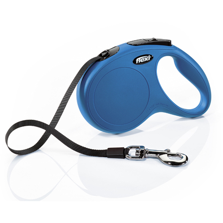 FLEXI New CLASSIC M Поводок-рулетка для собак, ремень, синяя – интернет-магазин Ле’Муррр