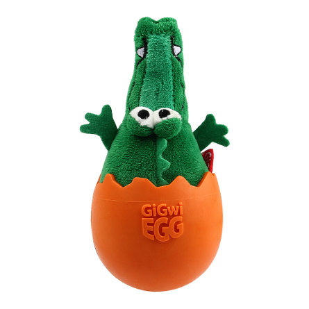 GiGwi Egg Игрушка для собак Крокодил в яйце с пищалкой – интернет-магазин Ле’Муррр