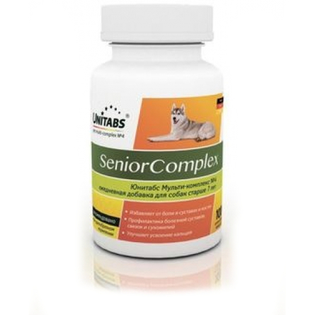 UNITABS Senior Complex Комплекс витаминов для пожилых собак, 100 таблеток – интернет-магазин Ле’Муррр